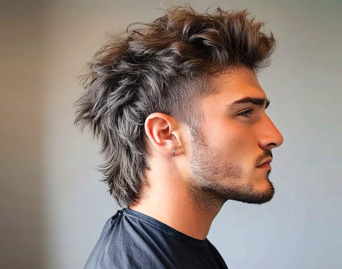 acconciature mullet forma del viso taglio capelli uomo