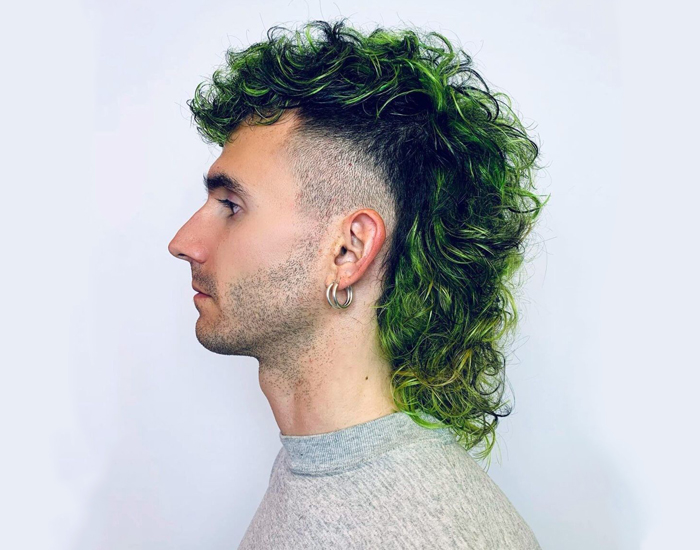 acconciature mullet viso a quore taglio capelli uomo