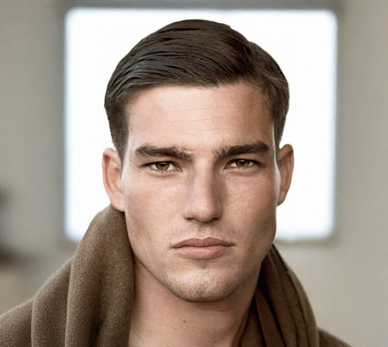 acconciature riga in mezzo side part barbers men haircut taglio capelli uomo