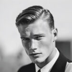 acconciature riga in mezzo side part men haircut taglio capelli uomo
