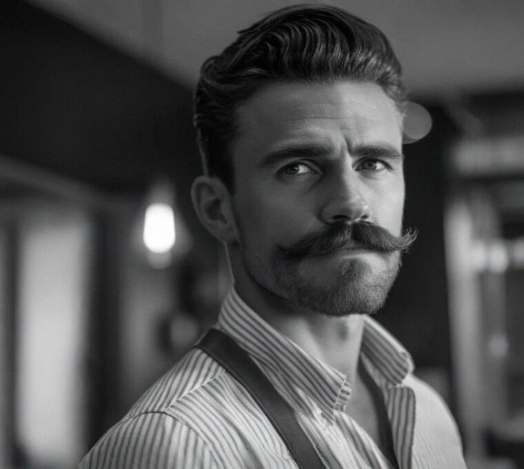 baffi manubrio handlebar mustache taglio capelli uomo