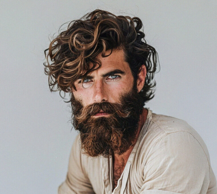 hipster stile style barba lunga long beard taglio capelli uomo