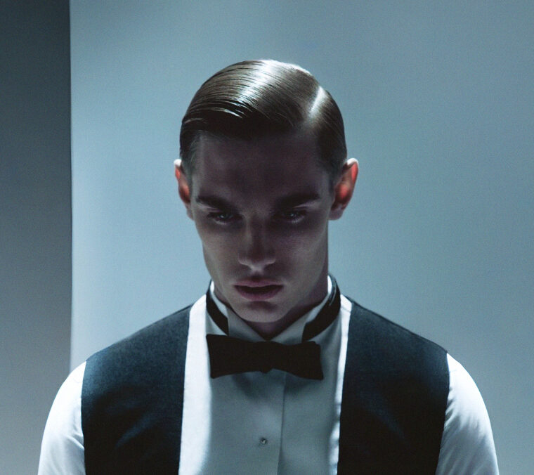 slick back capelli lisci indietro taglio capelli uomo mens haircut
