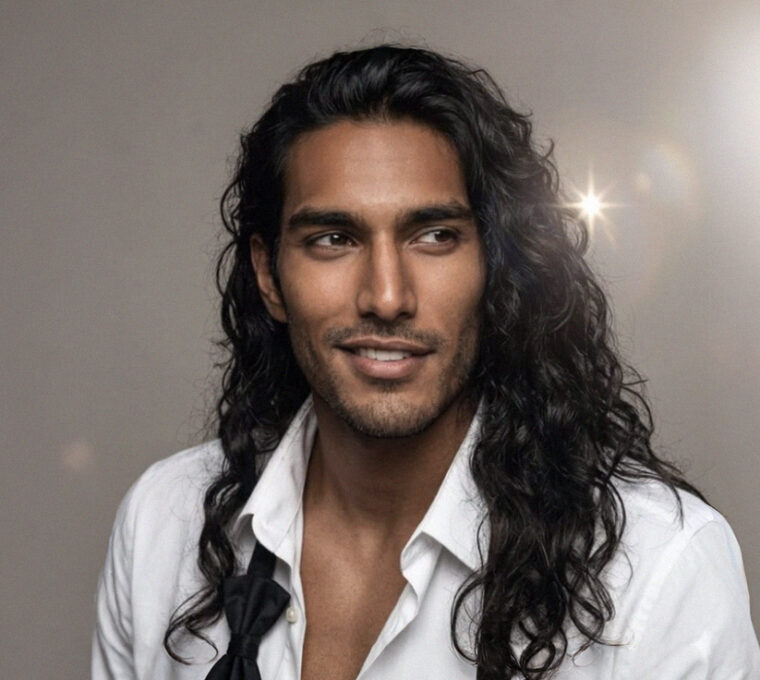 capelli mossi lunghi wavy hair long acconciature taglio capelli uomo